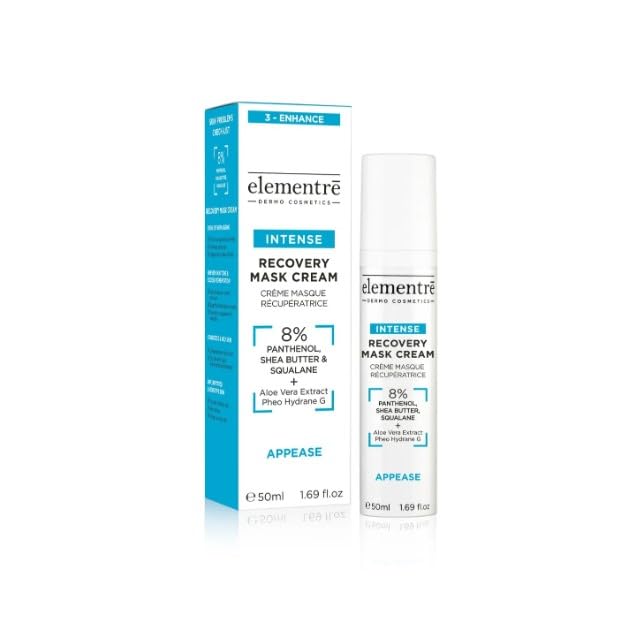 Elementre Dermo Cosmetics Inense Recovery Mask Cream 8% Pantenol Appease 50 ml