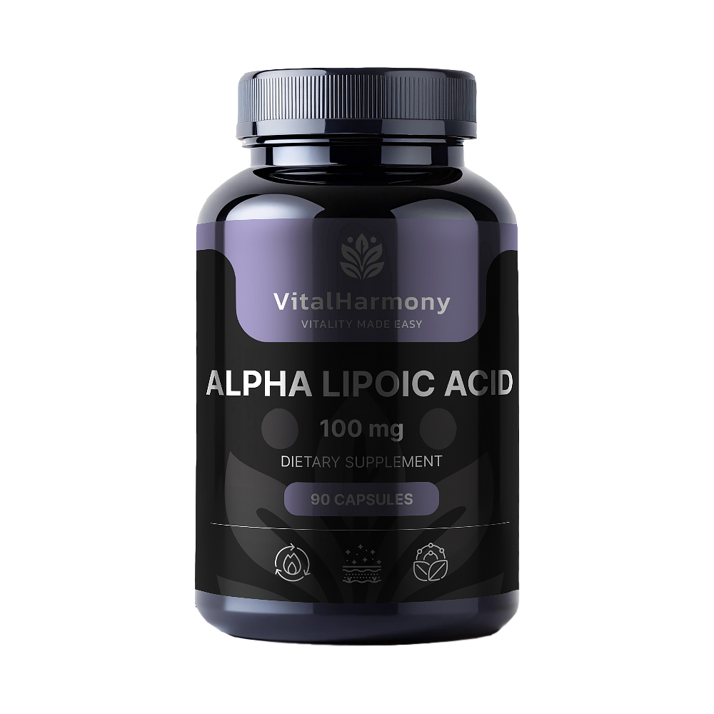 VitalHarmony Alpha Lipoic Acid 100mg  90 Capsules