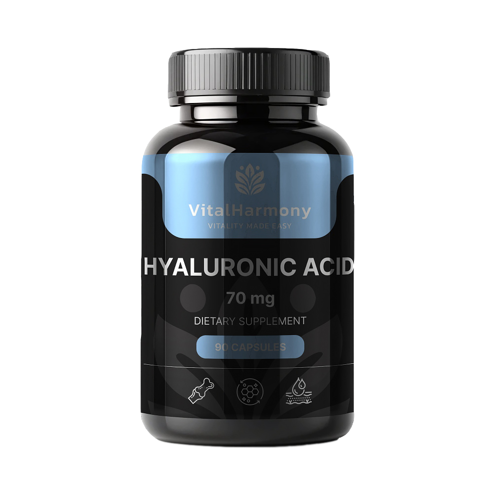 VitalHarmony Hyaluronic Acid 70mg  90 Capsules