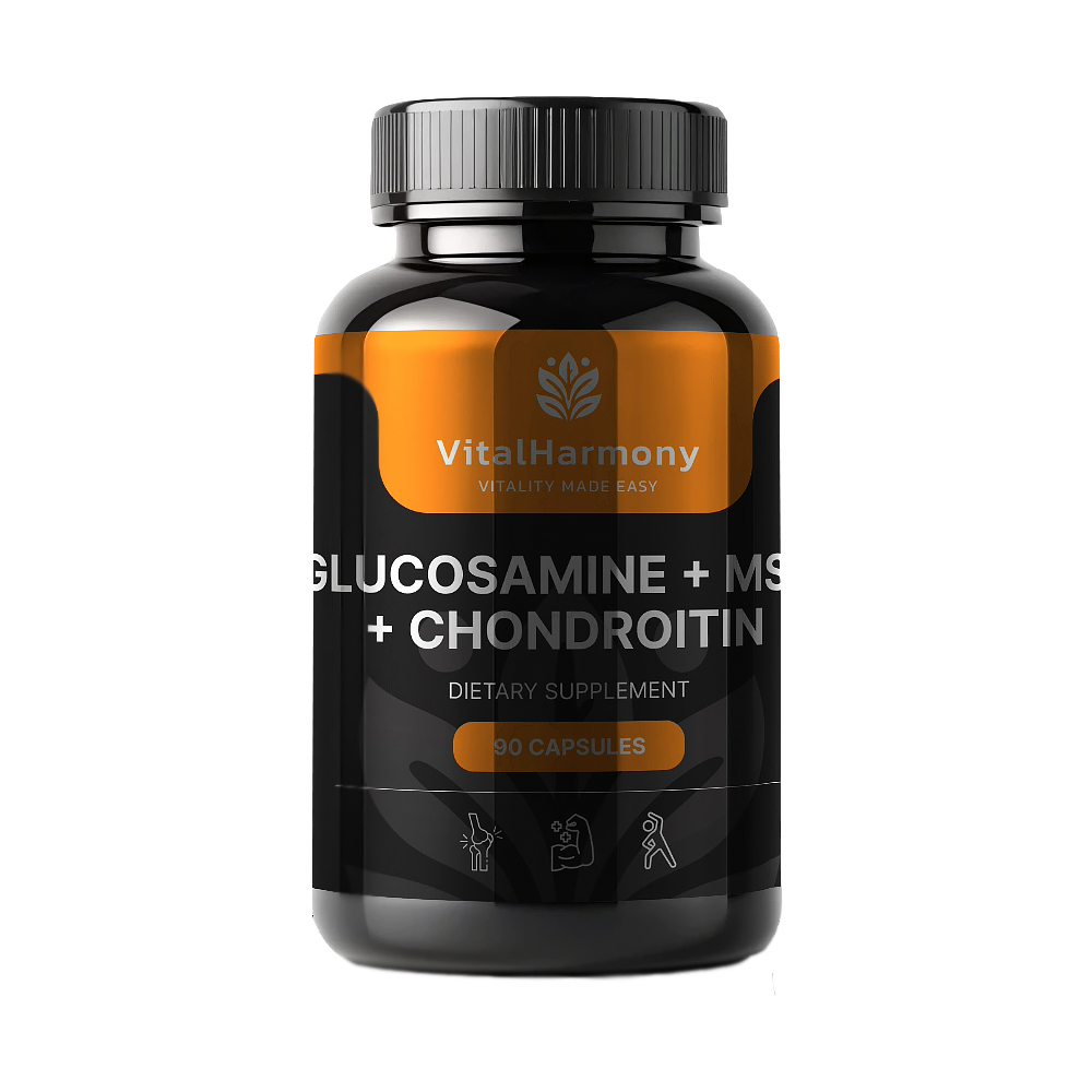 VitalHarmony Glucosamine + Msm + Chondroitin – 90 Capsules