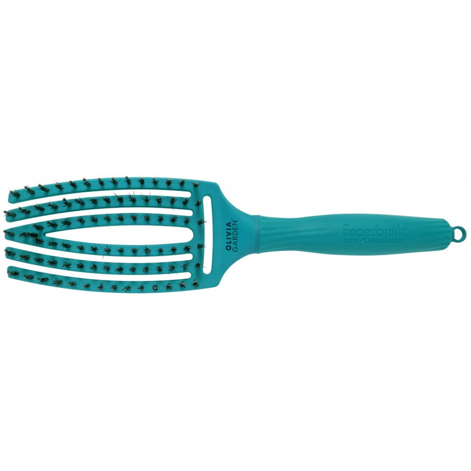 Olivia Garden Fingerbrush Combo On The Road Again Blue Lagoon hairbrush