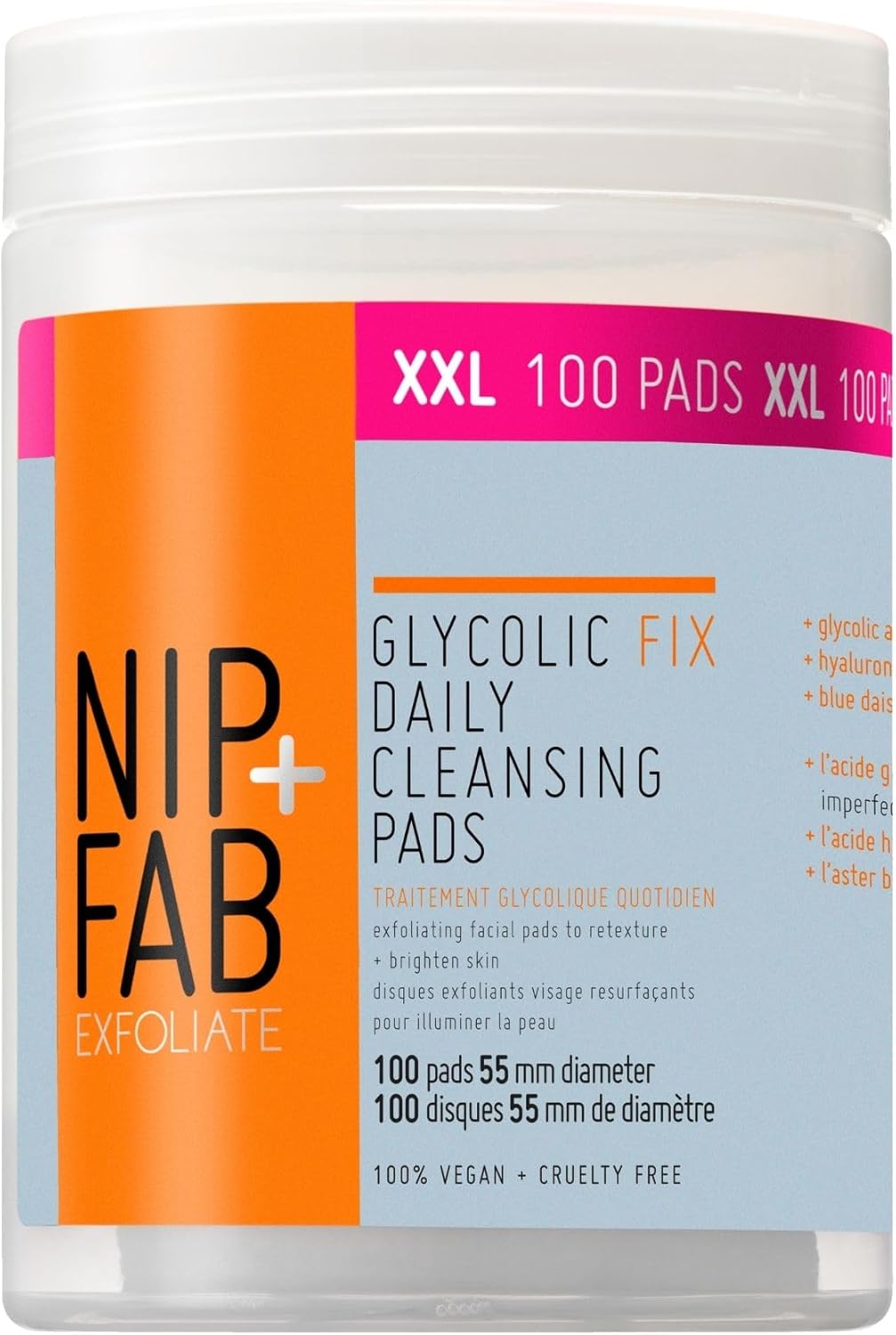 NIP+FAB Illuminate Vitamin C Brightening XXL 100 Pads
