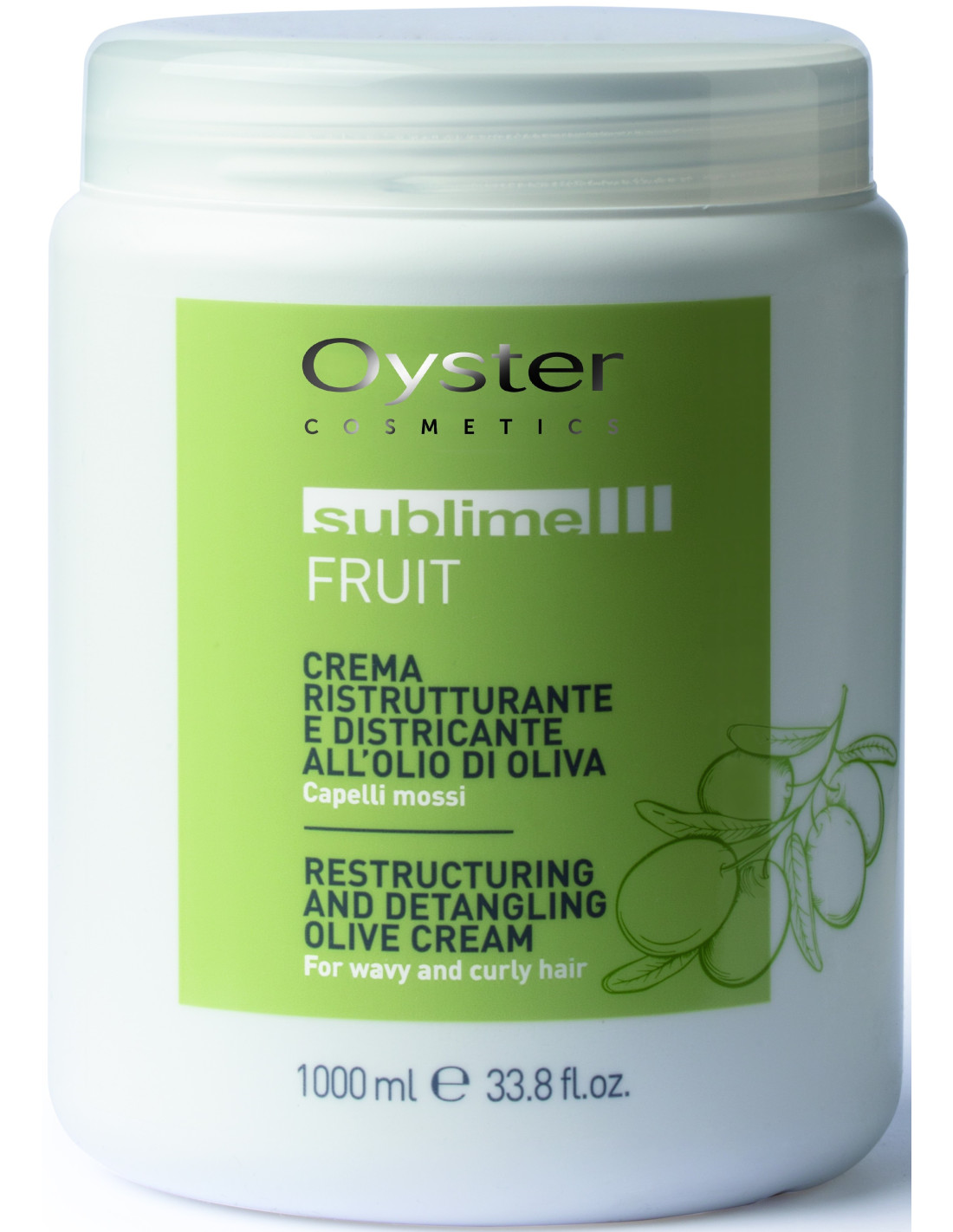 Oyster Sublime Restructuring and Detangling Olive Cream 1000 ml
