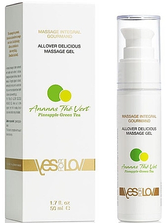 YESforLOV Allover Delicious Massage Gel Pineapple Green Tea 50ml