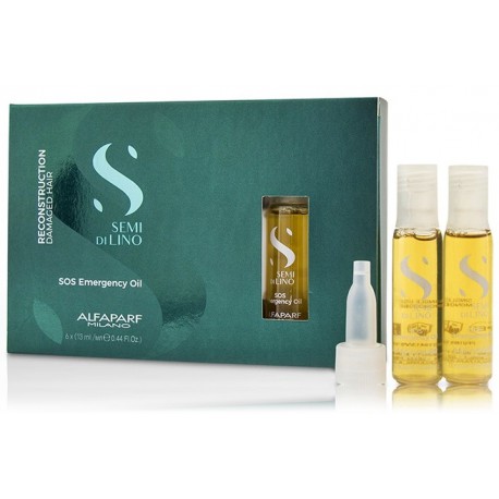 Alfaparf Milano Semi Di Lino Reconstruction SOS Emergency Oil 6x13ml