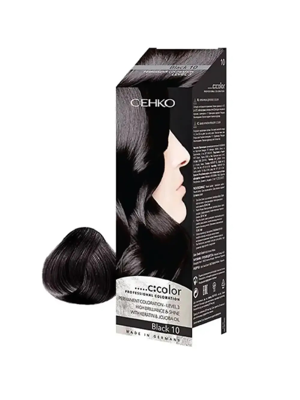 C:Ehko C:Color Permanent Coloration 10 Black 100 ml