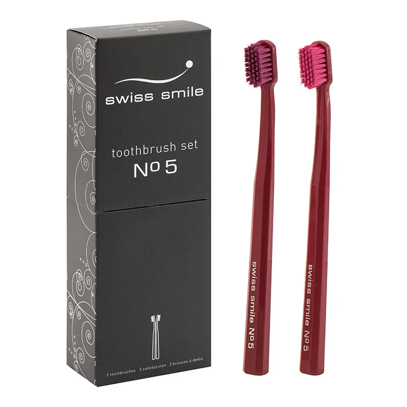 Swiss Smile Toothbrush Set №5 Red Lotus Toothbrushes