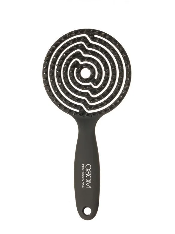 OSOM Round Brush Lollipop Black