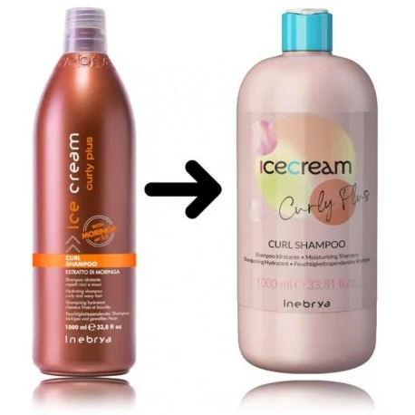 Inebrya Ice Cream Curly Plus Curl Shampoo Estratto Di Moringa 1000ml