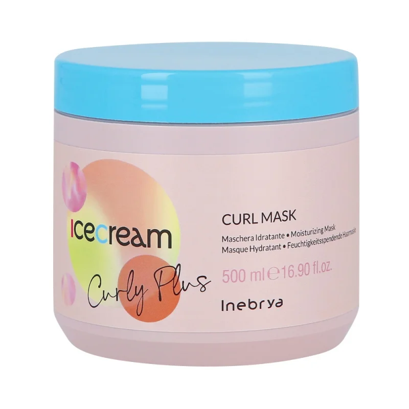 Inebrya Ice Cream Curly Plus Curl Mask Estratto Di Moringa 500ml