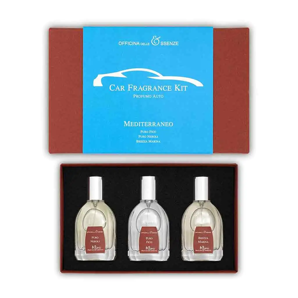 OFFICINA DELLE ESSENZE car spray set Mediterraneo 3x25ml