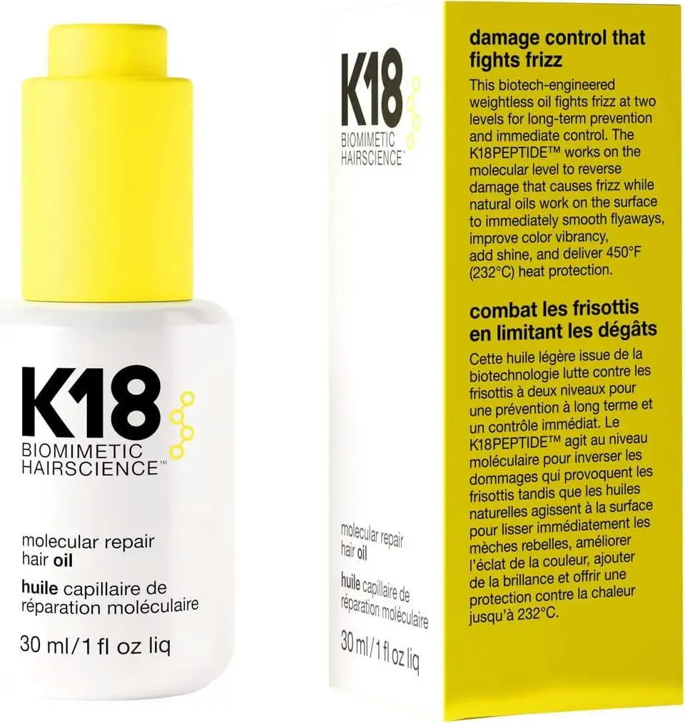 K18 Biomimetic Hairscience Molecular Repair Hair Oil 30ml