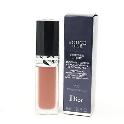 Dior Rouge Forever Liquid Transfer-Proof Lipstick N° 200 Forever Dream 6ml