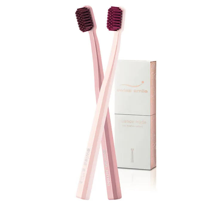 Swiss Smile Nuance Nude Two Toothbrush Set Basel 2pcs