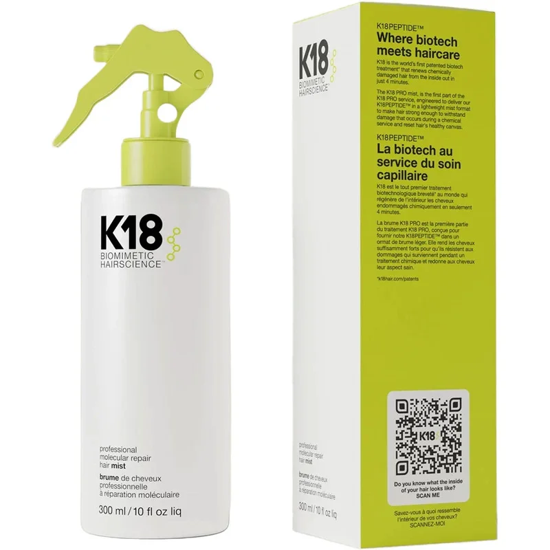 K18 Biomimetic Hairscience Professional Molecular Repair Hair Mist 300ml