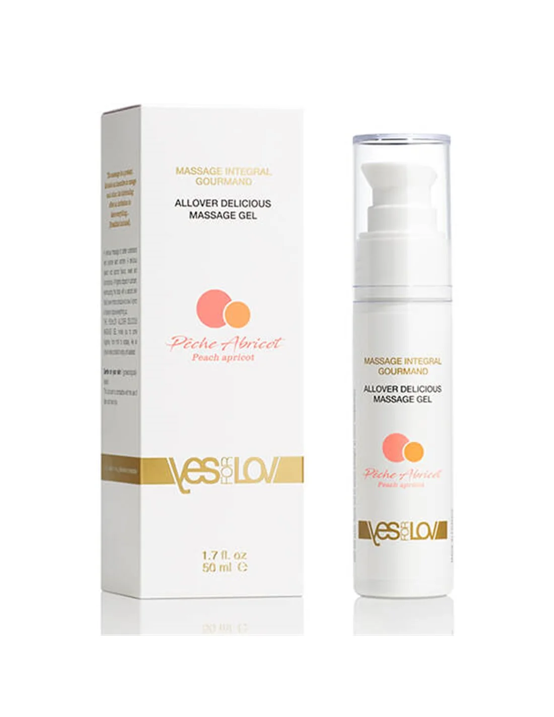 YESforLOV Allover Delicious Massage Gel Peach Apricot 50ml