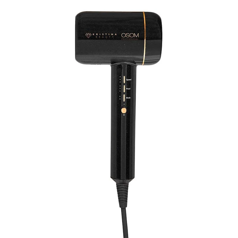 OSOM Professional Hair Dryer Kristina Beauty Black OSOMF6BLACK (1800W)