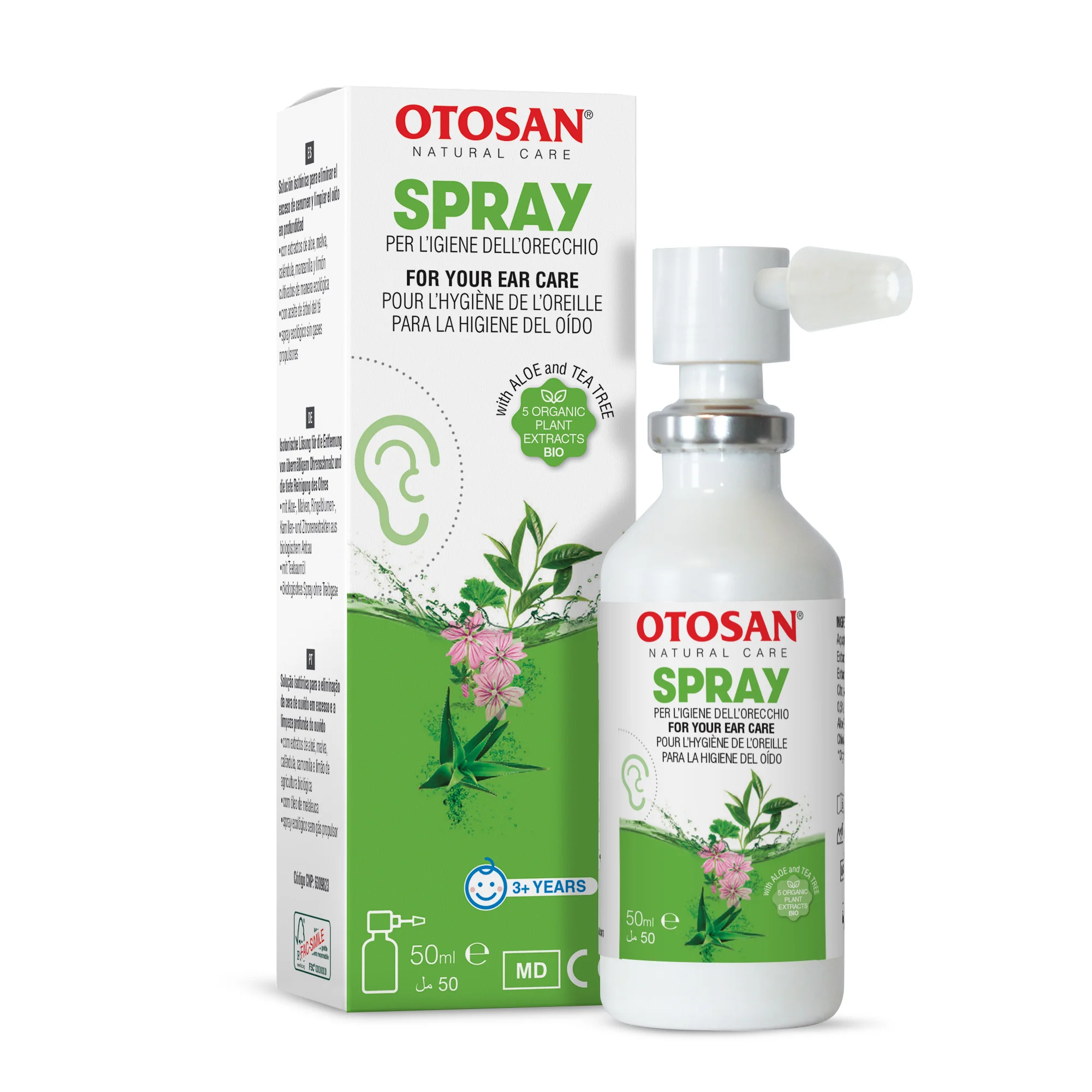 Otosan Spray For Your Ear Care With Aloe and Tea Tree 50ml