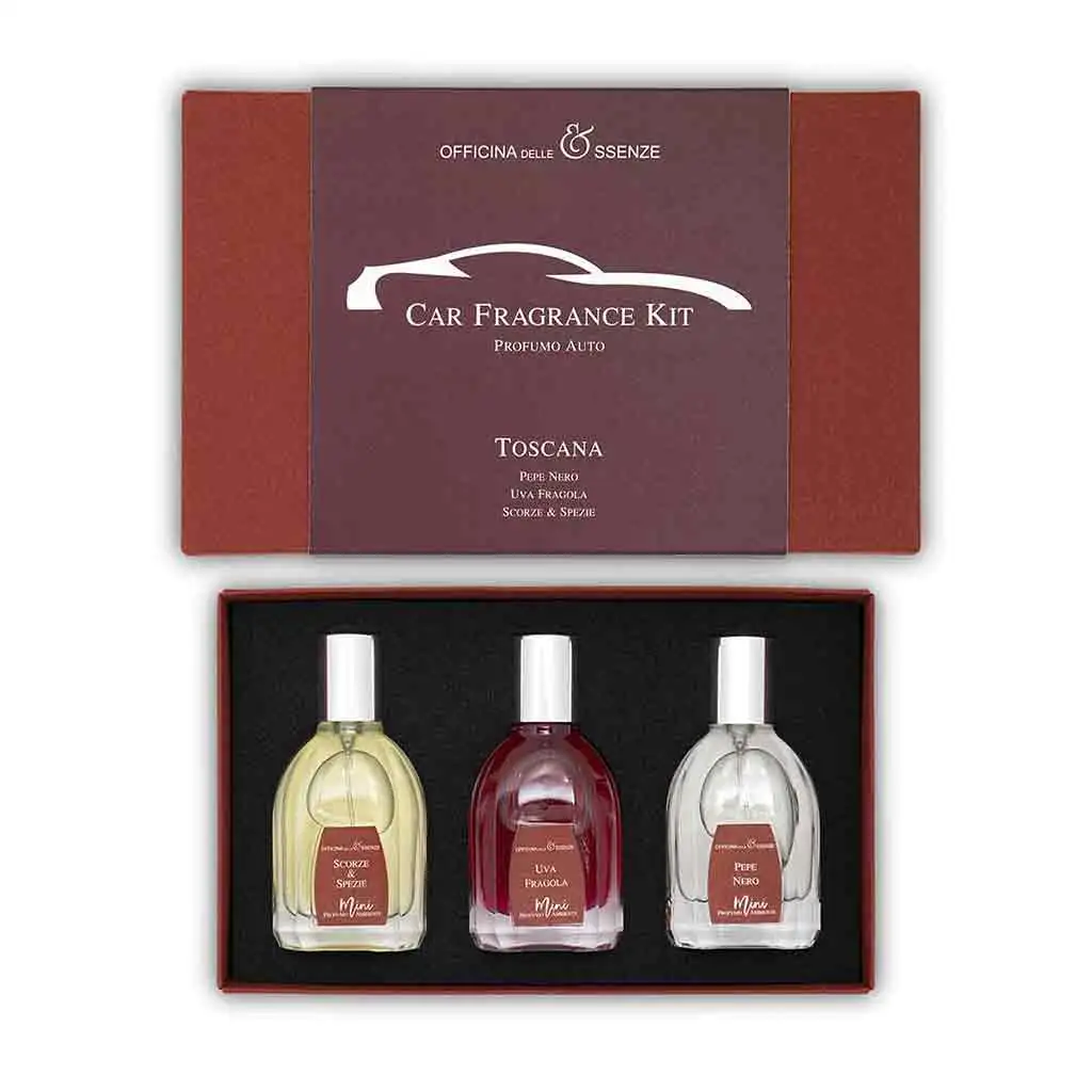 OFFICINA DELLE ESSENZE car spray set Toscana 3x25ml