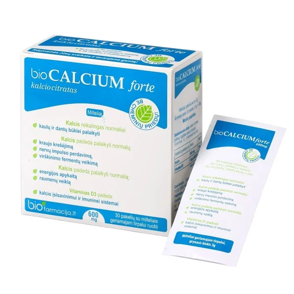 BIOfarmacija Bio Calcium Forte Powder 600mg*30pcs