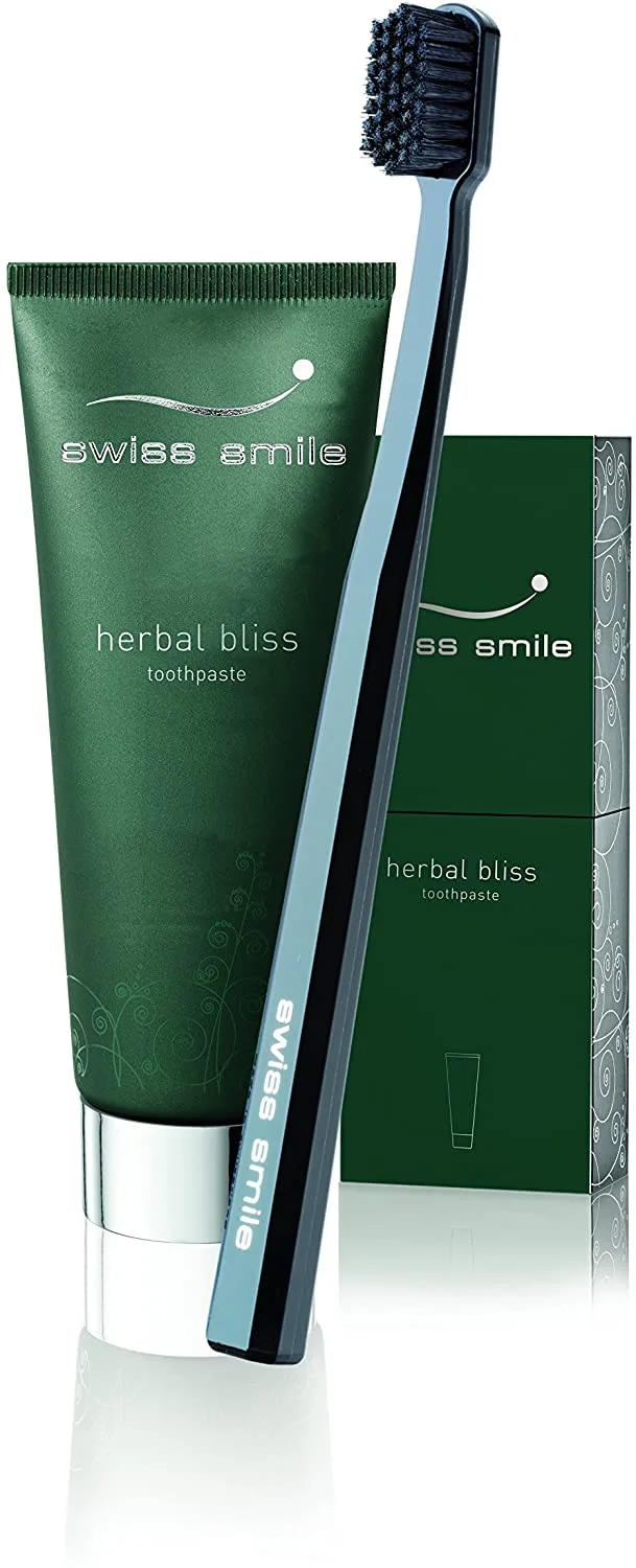 Swiss Smile Herbal Bliss Toothpaste + Toothbrush Set 75ml