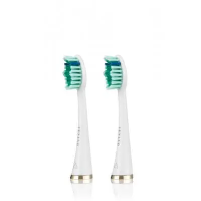 SEYSSO Gold Collection Anti-Plaque Brush Heads (White) 2pcs