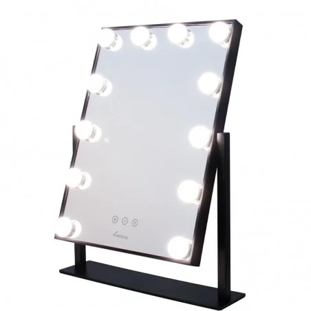 Be Osom Illuminated mirror in a black frame