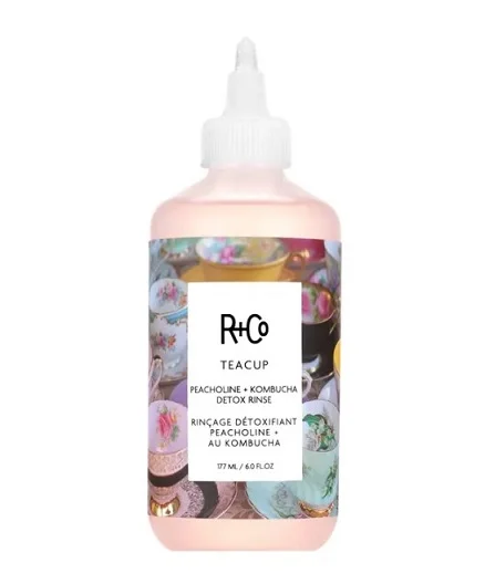 R+Co Teacup Peacholine + Kombucha Detox Rinse 177ml