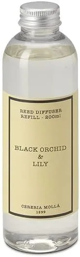 Cereria Molla 1899 Reed Diffuser Refill Black Orchid & Lilly 200ml