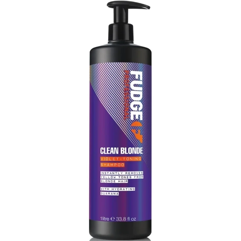 Fudge Professional Clean Blonde Violet-Toning Shampoo 1000ml