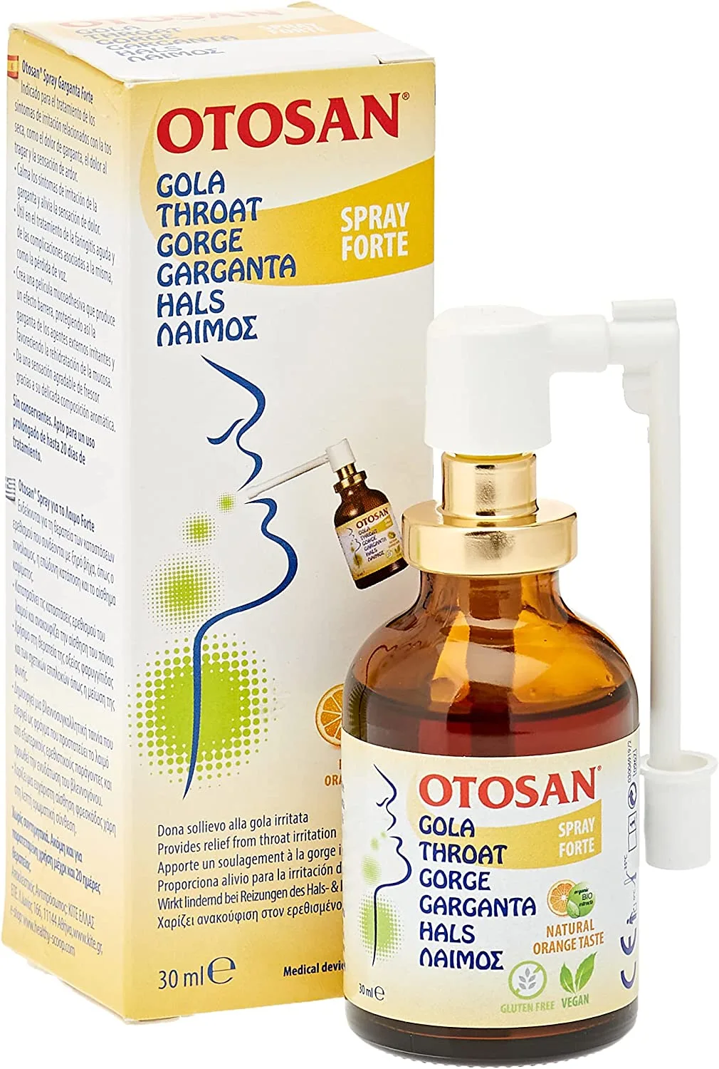 Otosan Throat Spray Forte with Natural Orange 30ml