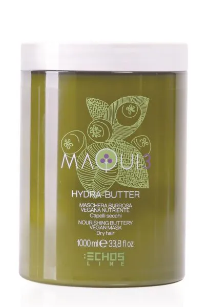 EchosLine Maqui 3 Hydra-Butter Nourishing Buttery Vegan Mask Dry Hair 1000ml