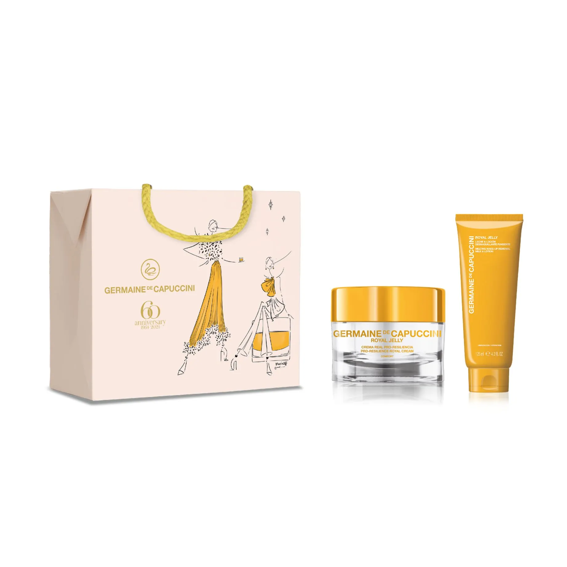 Germaine De Capuccini Gift Set Royal Jelly Melting Make-Up Remover And Lotion + Royal Jelly Cream Fo