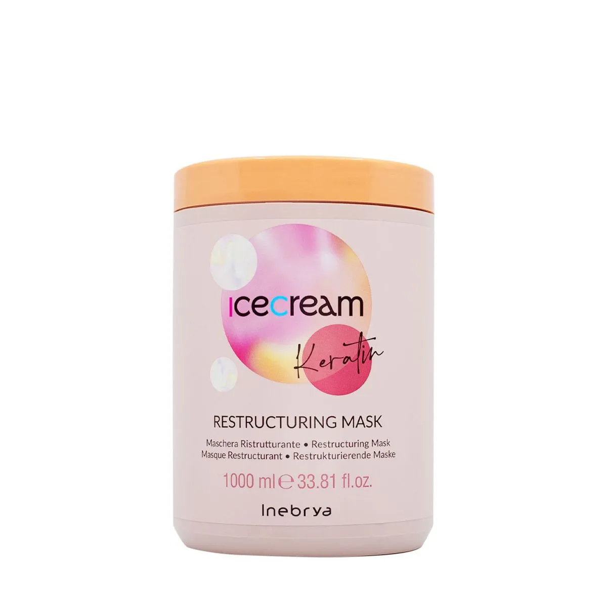 Inebrya Ice Cream Keratin Restructuring Mask Cheratina 1000ml