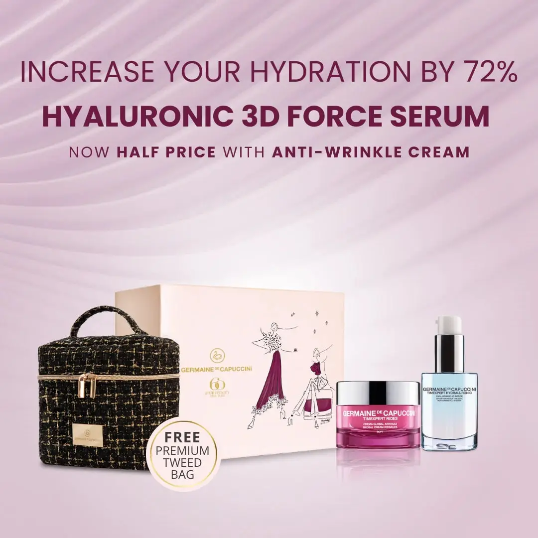 Germaine De Capuccini Gift Set Hyaluronic Acid Serum With Anti-Wrinkle Soft Cream (Combo Skin)