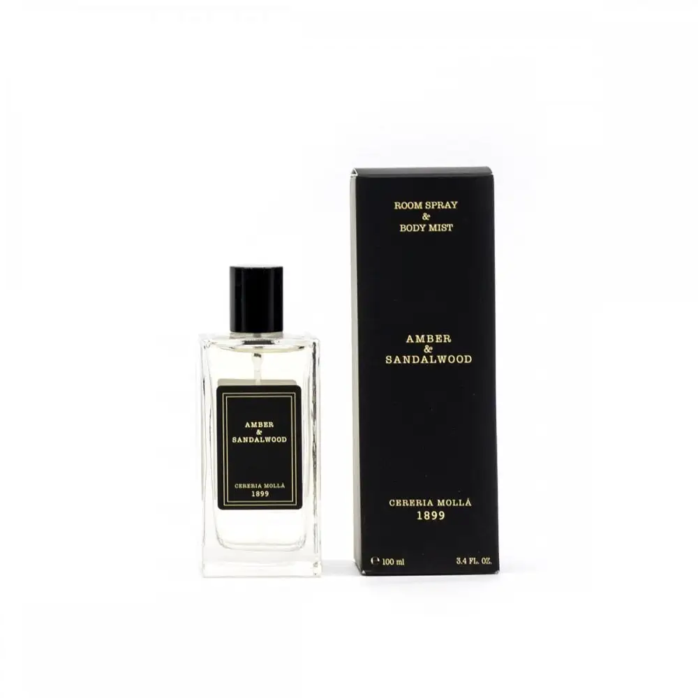 Cereria Molla 1899 Home Spray & Body Mist Amber & Sandalwood 100ml