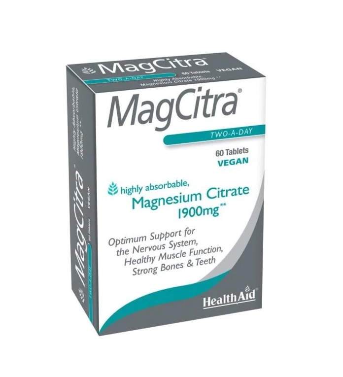 HealthAid MagCitra Magnesium Citrate 60tab