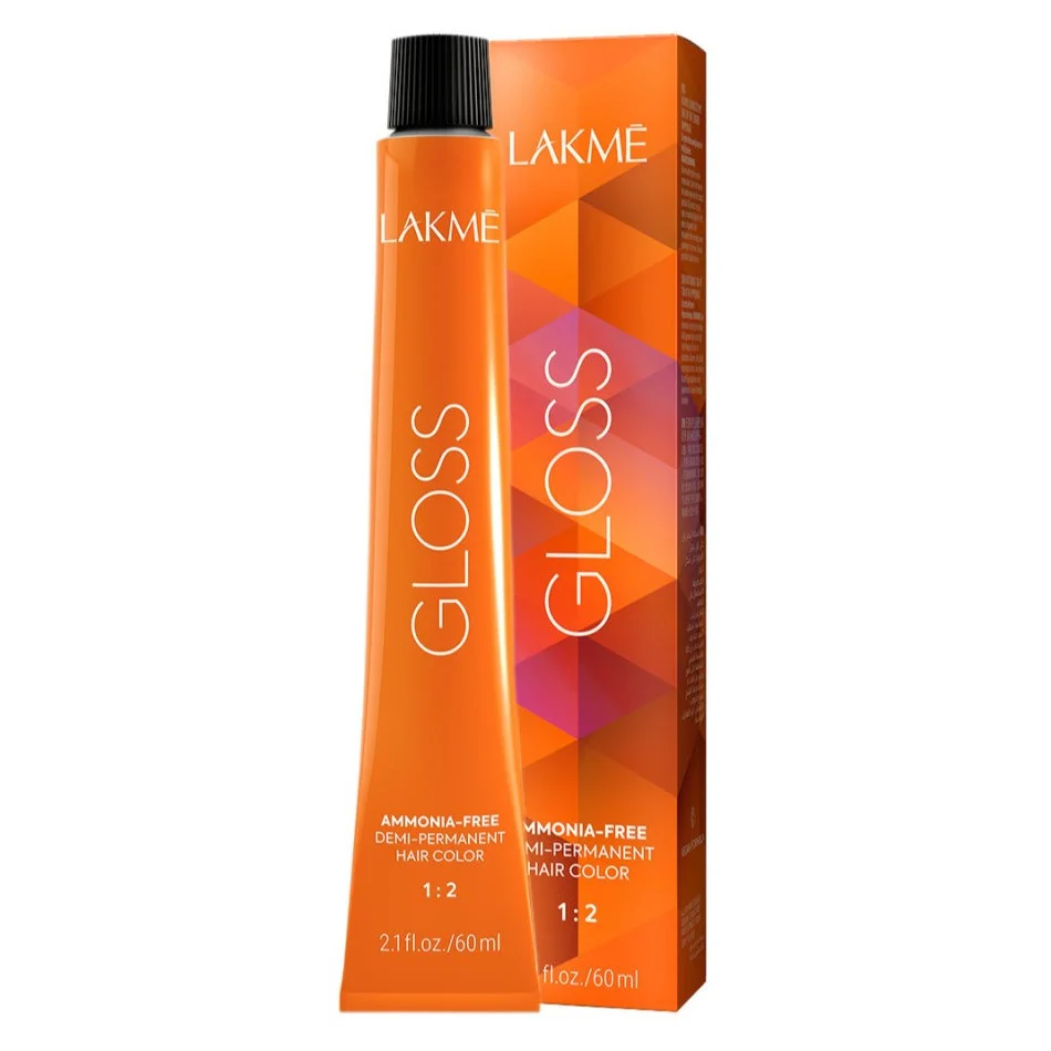 Lakme Gloss Demi-Permanent Hair Color 6/12 60ml