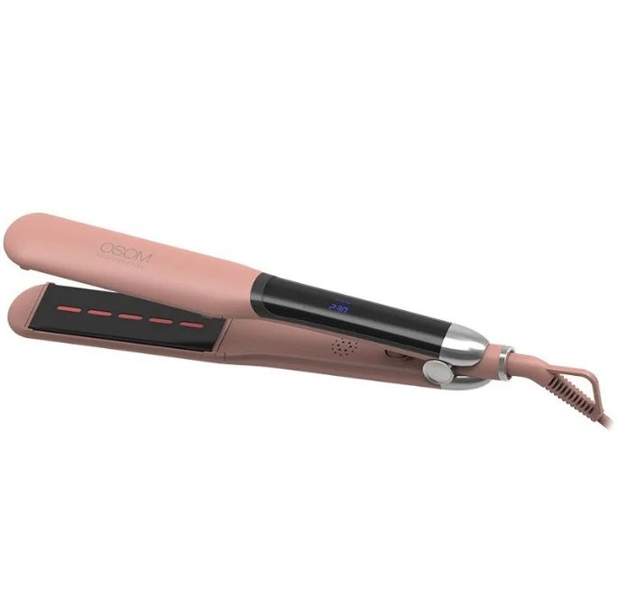 OSOM Hair Straightener Infrared, Wide, Rose Gold