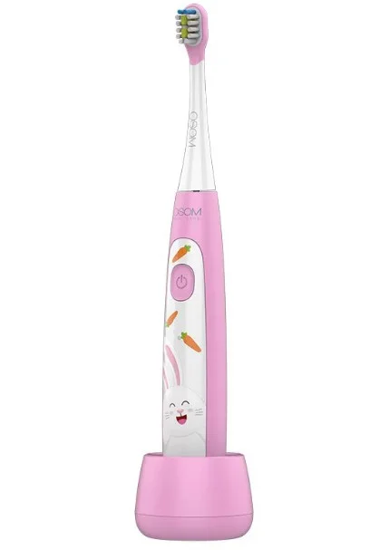 OSOM Childrens Rechargeable Electric Sonic Toothbrush Pink OSOMORALK7PINK