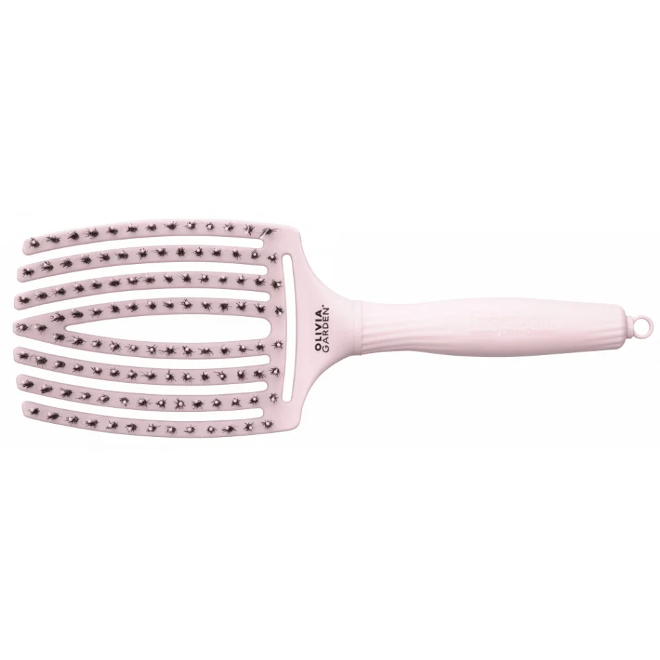 Olivia Garden Fingerbrush Combo Pastel Pink Large hairbrush