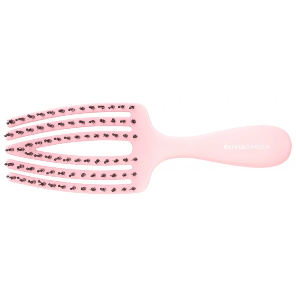 Olivia Garden Fingerbrush Care Mini Pink hairbrush