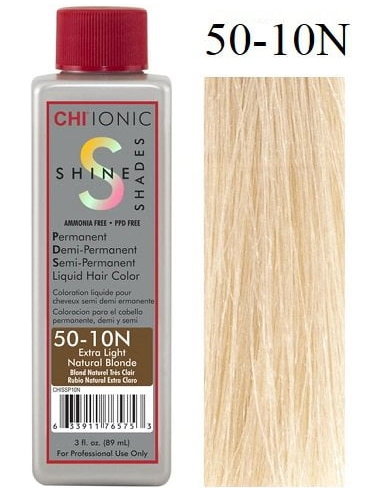 CHI Ionic Shine Shades Liquid Hair Color 50-10N Extra Light Natural Blonde 89ml