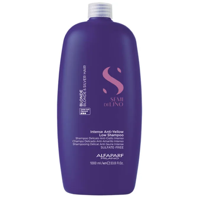 Alfaparf Milano Semi Di Lino Blonde Intense Anti-Yellow Low Shampoo 1000ml