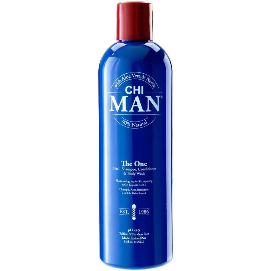 CHI Man The One Shampoo Condicionier Body Wash 3-In-1 355 ml