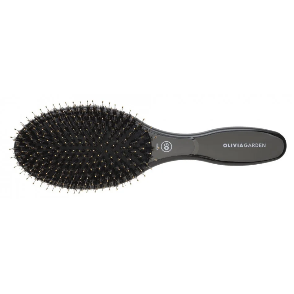 Olivia Garden Expert Care Oval Combo Black hairbrush