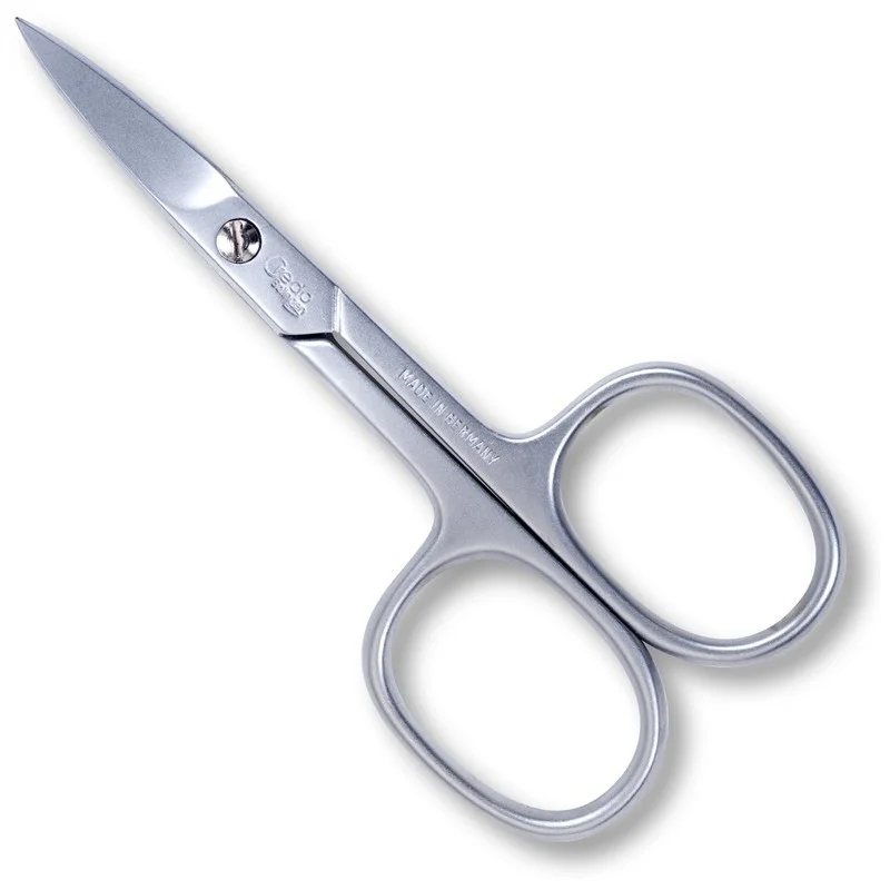 Credo Nail Scissors, Matte, Chrome, Curved