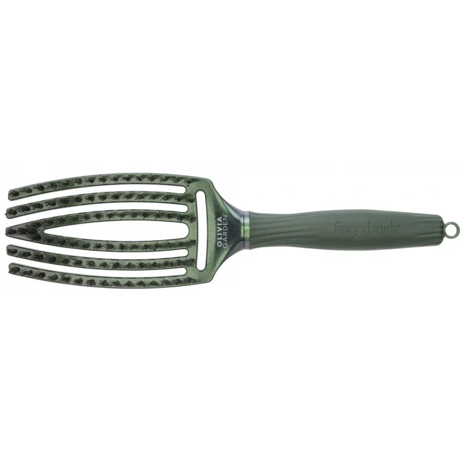 Olivia Garden Fingerbrush Combo Midnight Desert Green Emerald hairbrush