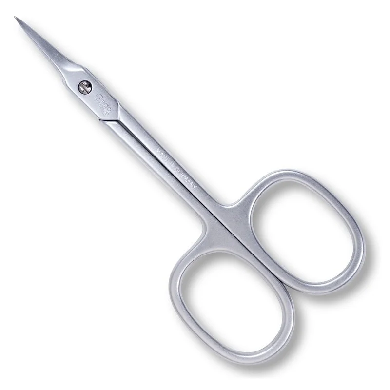 Credo Scissors For Cuticles, Pointed End, Matte, Chrome