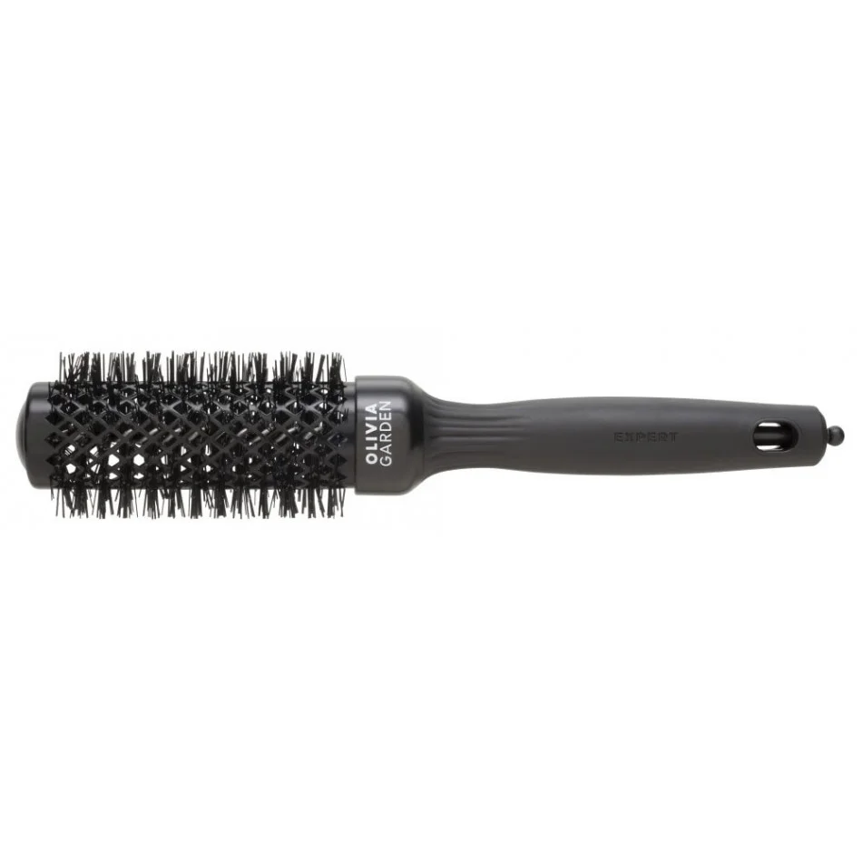 Olivia Garden Expert Blowout Shine Black hairbrush (35mm)